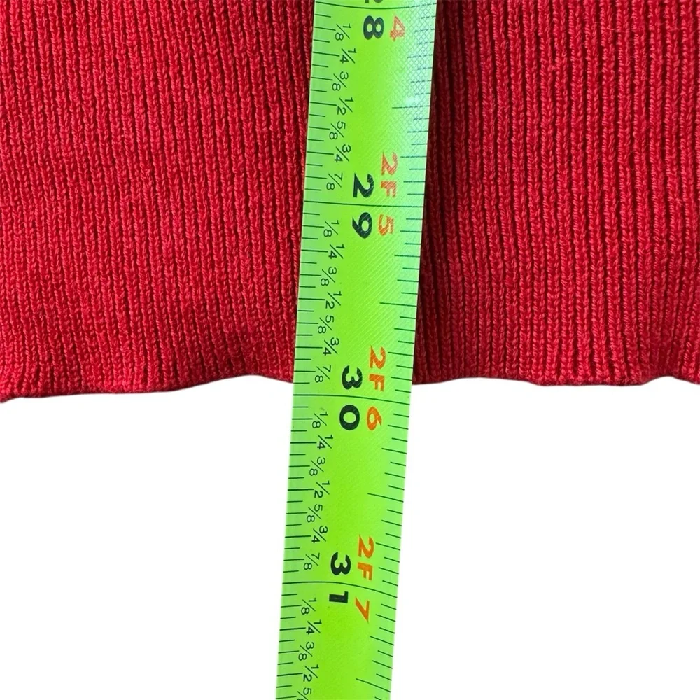 Vtg 80s Polo Ralph Lauren Men's Cotton Sweater Vest XLT Christmas Red Holiday